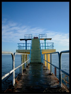 the diving board in Salthill, Galway